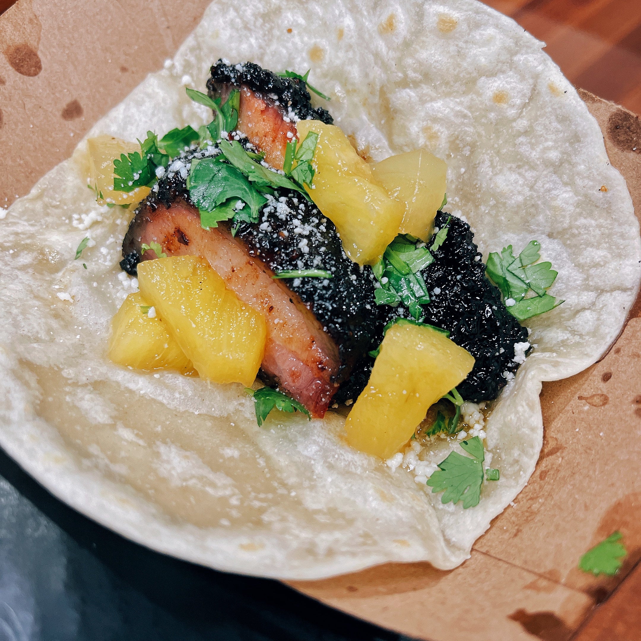 Pork Jowl Al Pastor Taco Gonzo's Smokehouse & BBQ